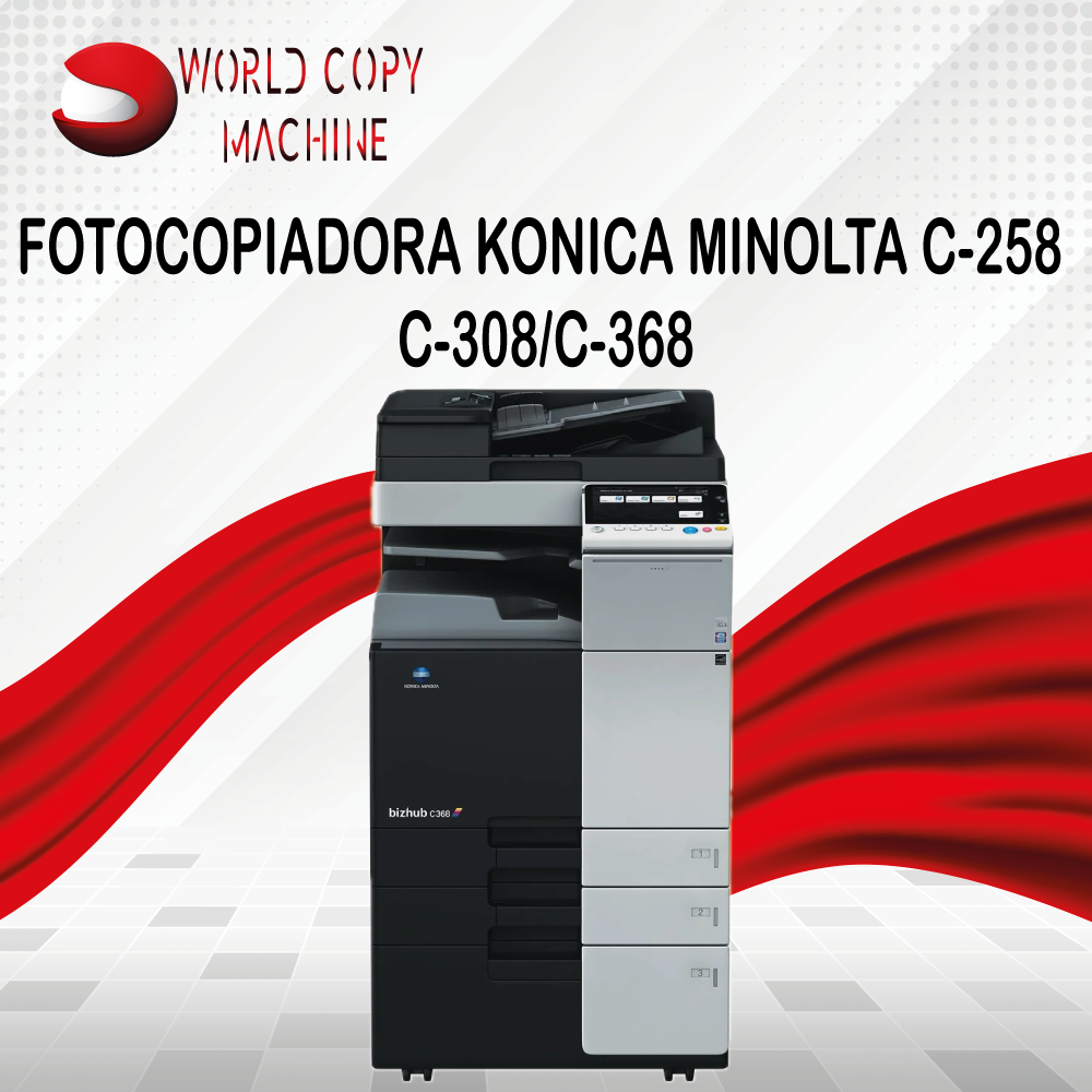 Copiadora Konica Minolta C258 308 368