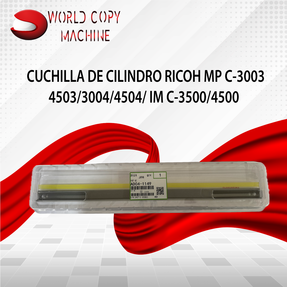 Cuchilla cilindro Ricoh mpc3003 3004 4504 Imc3000 4500 Quito lago agrio