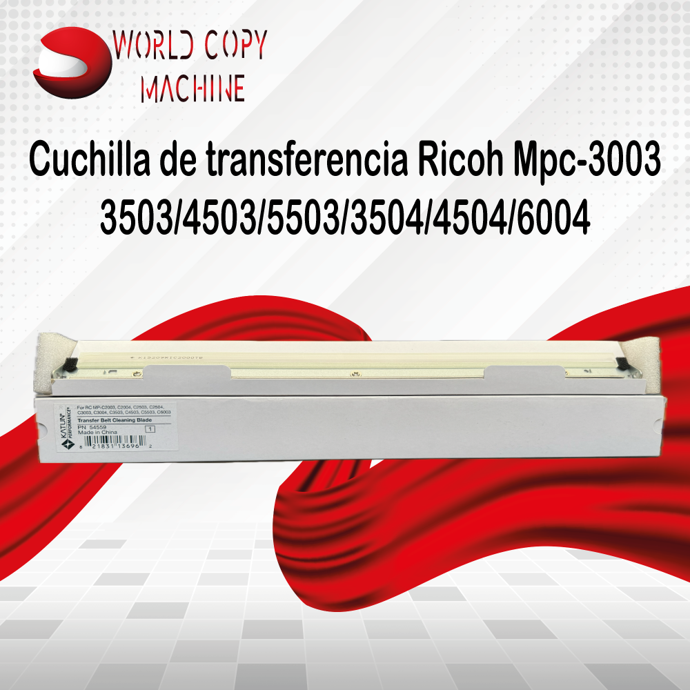 Cuchilla transferencia Ricoh mpc3003 3004 4504 imc3000 4500 Quito lago agrio