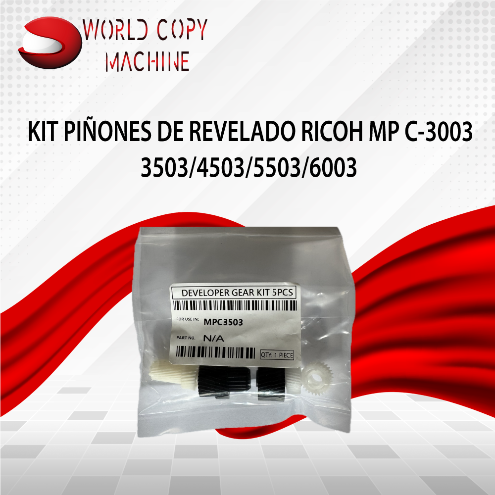 Kit piñones revelado Ricoh mpc3003 3004 4504 imc3000 4500 Quito lago agrio