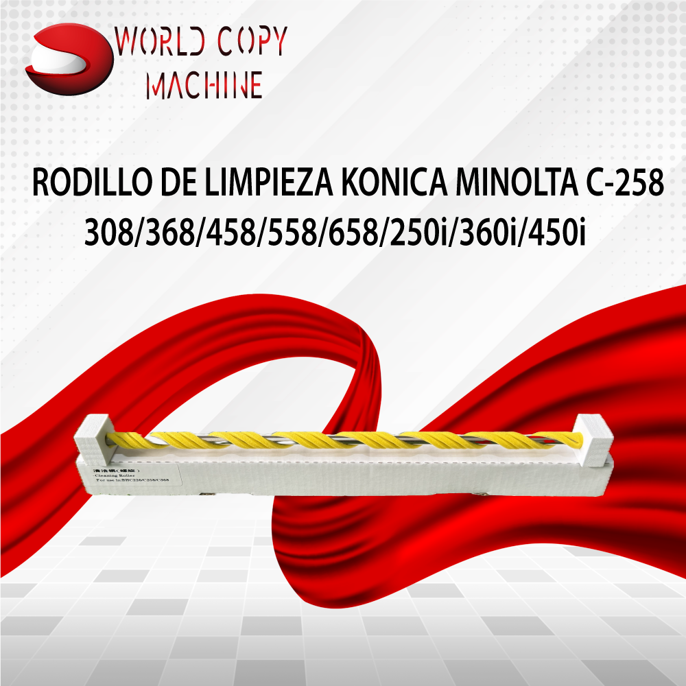 Rodillo limpieza Konica Minolta C308 368 558 658 250i 300i 450i Quito Lago Agrio