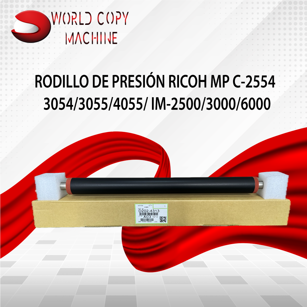 Rodillo presión Ricoh mp2554 3054 4054 3055 4055 Quito lago agrio
