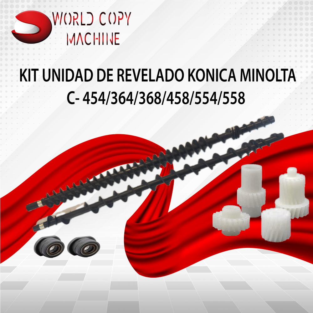 Kit piñones unidad de revelado Konica Minolta