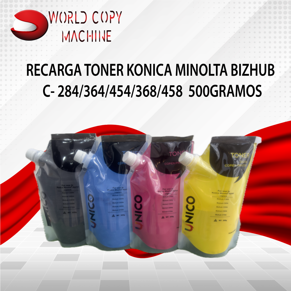 Toner recarga Konica Minolta 500 gramos